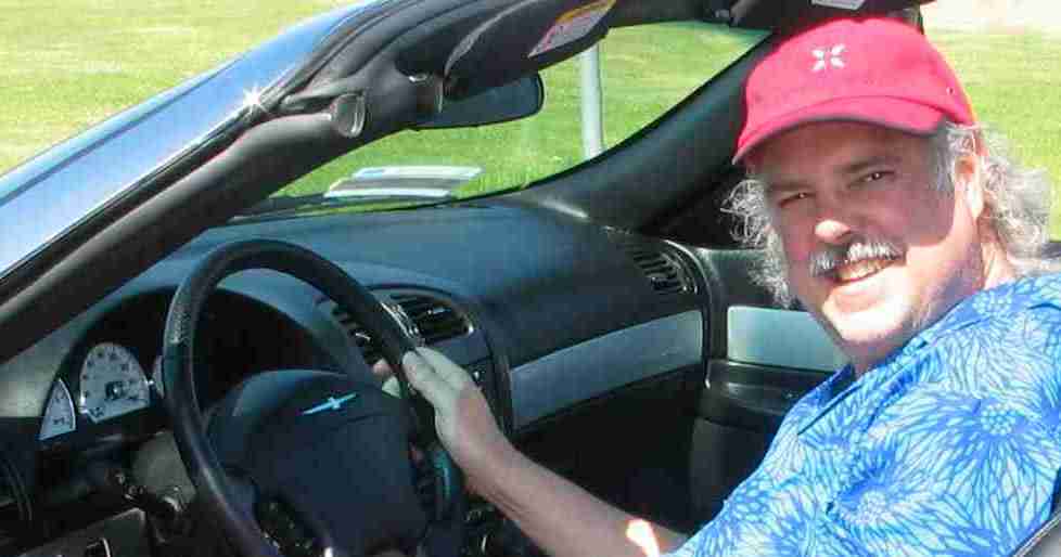 Chris ready to go fast in his 2003 Ford T-Bird